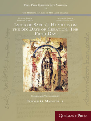 cover image of Jacob of Sarug's Homilies on the Six Days of Creation
